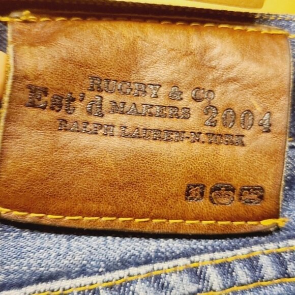 Ralph Lauren | Rugby Men's Vintage Distressed Slim Tapered Jeans (Size 27 x 34) - Picture 14 of 15